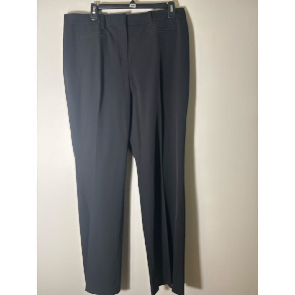 Etcetera Black Straight Leg Ankle Dress Pants Size 14 NWT